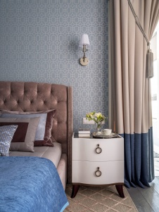 Фото интерьера спальни квартиры в стиле современная классика