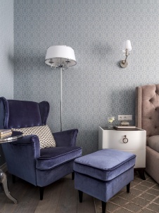 Фото интерьера спальни квартиры в стиле современная классика