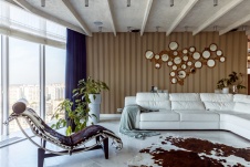 Фото интерьера гостиной квартиры в стиле минимализм