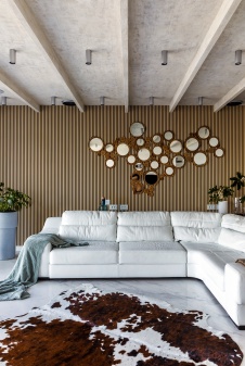 Фото интерьера гостиной квартиры в стиле минимализм