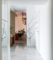 Фото интерьера столовой квартиры в стиле минимализм