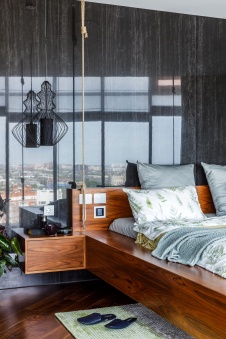 Фото интерьера спальни квартиры в стиле минимализм