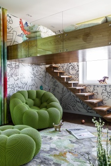 Фото интерьера детской квартиры в стиле минимализм