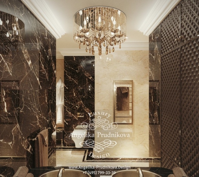 Дизайн-проект интерьера ванной комнаты в ЖК Фортепиано на Ленинском