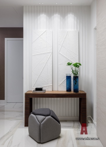 Фото интерьера входной зоны квартиры в американском стиле