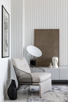 Фото интерьера гостиной квартиры в американском стиле