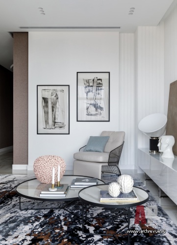 Фото интерьера гостиной квартиры в американском стиле