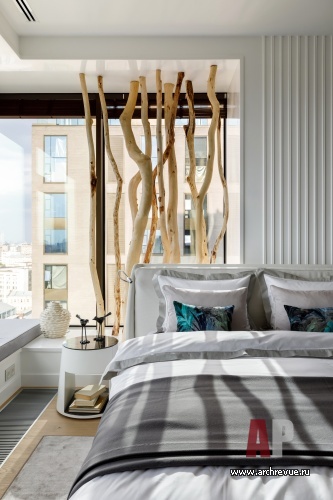 Фото интерьера спальни квартиры в американском стиле