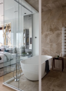 Фото интерьера ванной квартиры в американском стиле