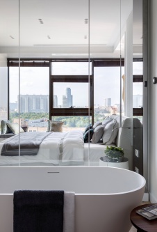 Фото интерьера ванной квартиры в американском стиле