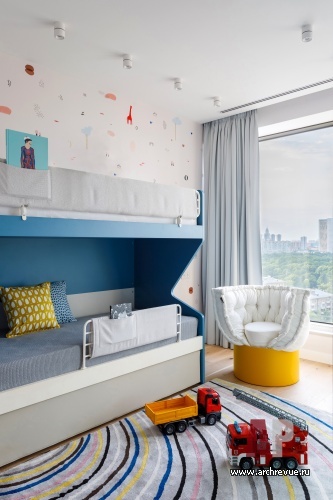 Фото интерьера детской квартиры в американском стиле