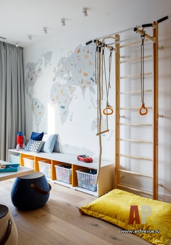 Фото интерьера детской квартиры в американском стиле