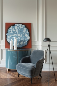 Фото интерьера зоны отдыха квартиры в стиле фьюжн