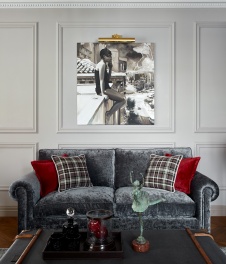 Фото интерьера гостиной квартиры в американском стиле