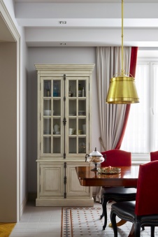 Фото интерьера столовой квартиры в американском стиле