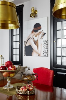 Фото интерьера столовой квартиры в американском стиле