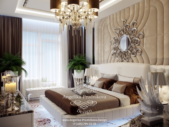Дизайн-проект интерьера спальни в стиле модерн в Санкт Петербурге