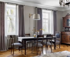 Фото интерьера столовой квартиры в стиле фьюжн