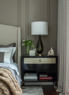 Фото интерьера спальни квартиры в стиле современная классика