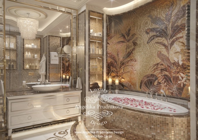 Дизайн-проект интерьера ванной комнаты в ЖК Горизонт	