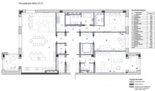 Планировка семейной загородной квартиры с анфиладами и большими окнами.