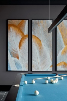 Фото интерьера бильярдной квартиры в американском стиле