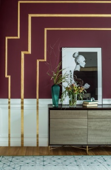 Фото интерьера спальни квартиры в стиле ар-деко