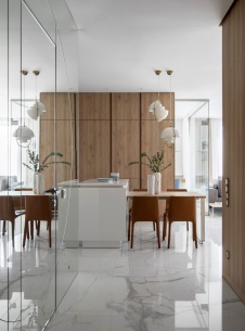 Фото интерьера кухни квартиры в стиле минимализм