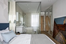 Фото интерьера спальни квартиры в стиле минимализм