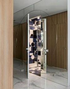 Фото интерьера гостевого санузла квартиры в стиле минимализм