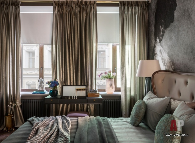 Фото интерьера будуара квартиры в стиле ар-деко