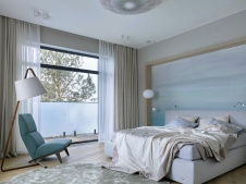 Фото интерьера спальни дома в стиле эко
