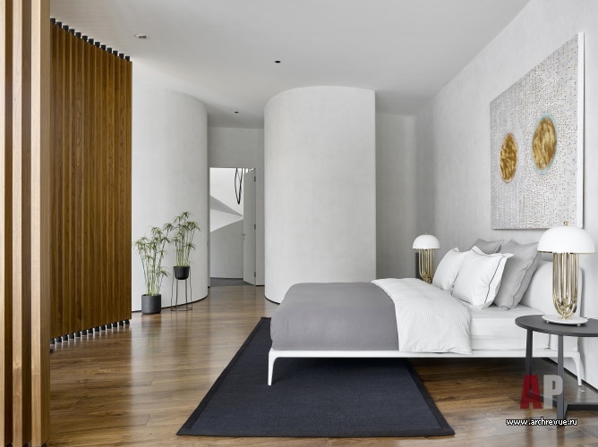 Фото интерьера спальни в стиле минимализм