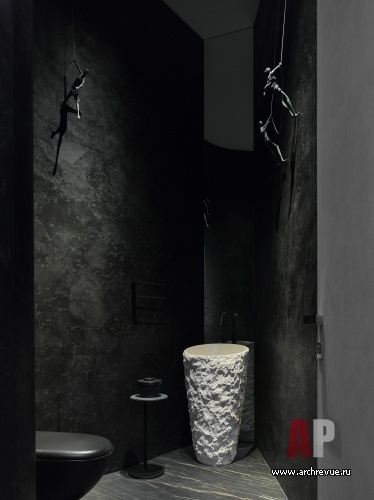 Фото интерьера гостевого санузла в стиле минимализм