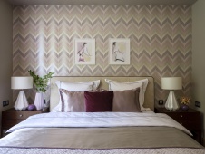 Фото интерьера спальни дома в стиле фьюжн