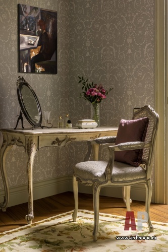 Фото интерьера будуара квартиры в классическом стиле
