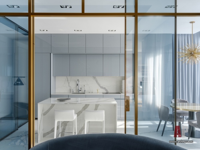 Фото интерьера столовой квартиры в современном стиле