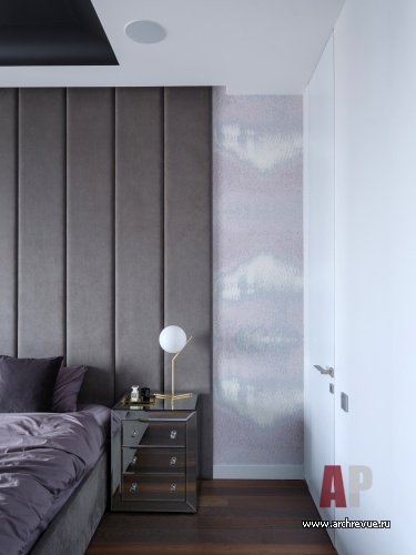 Фото интерьера спальни квартиры в современном стиле