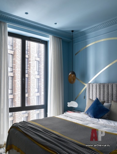 Фото интерьера спальни квартиры в стиле китч