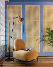 Фото интерьера спальни таунхауса в скандинавском стиле