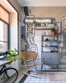 Фото интерьера санузла таунхауса в скандинавском стиле