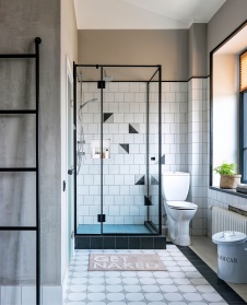 Фото интерьера санузла таунхауса в скандинавском стиле