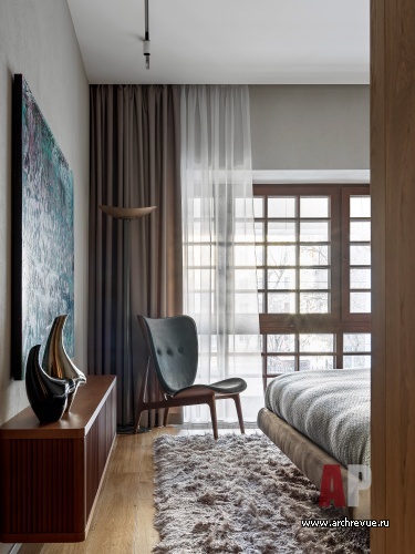Фото интерьера спальни квартиры в стиле эко