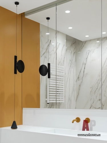 Фото интерьера санузла квартиры в стиле эко