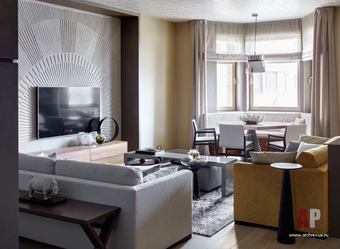 Фото интерьера кинозала квартиры в современном стиле