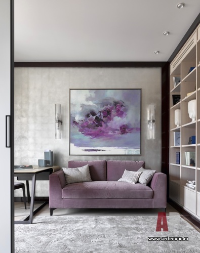 Фото интерьера кабинета квартиры в современном стиле