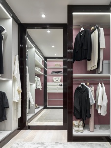 Фото интерьера гардеробной квартиры в современном стиле