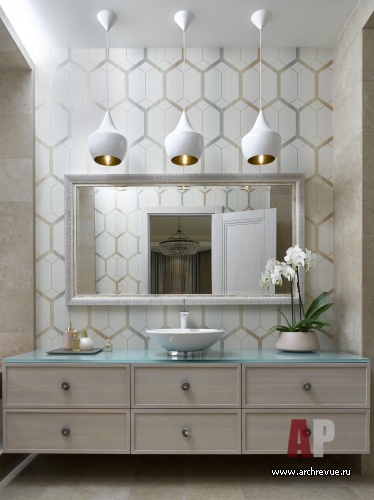 Фото интерьера санузла квартиры в современном стиле