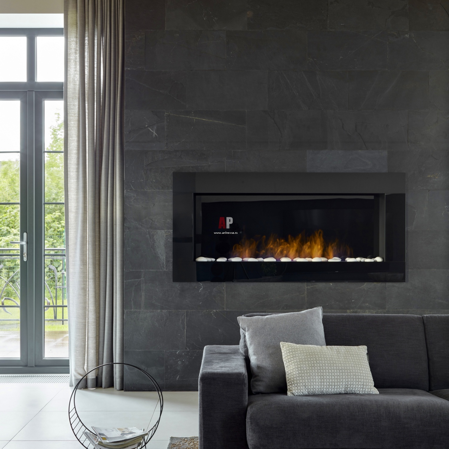Биокамин в доме дизайн