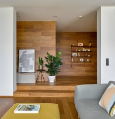 Фото интерьера гостиной квартиры в скандинавском стиле